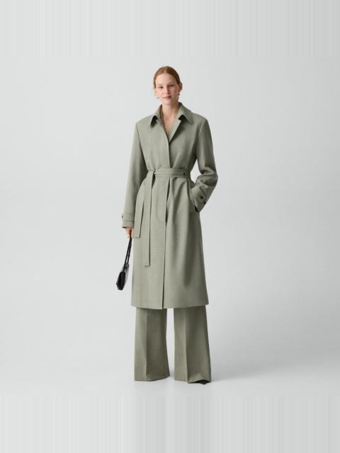 Theory Car Coat in Wool Gabardine
