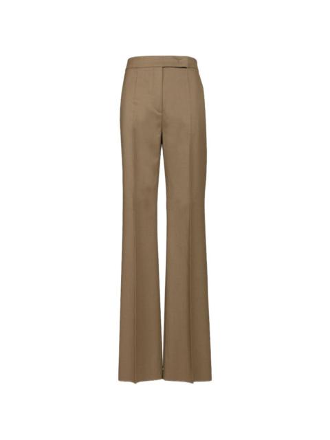 Max Mara gabardine pressed-crease trousers