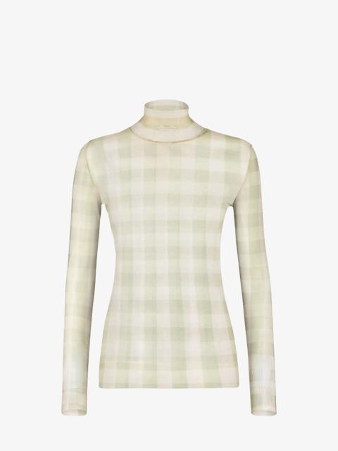 FENDI Check nylon sweater