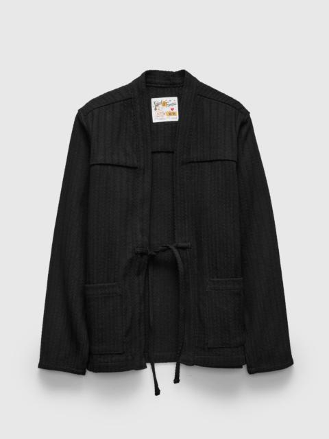 Naked & Famous "Sugiaya" Kimono Shirt in Black