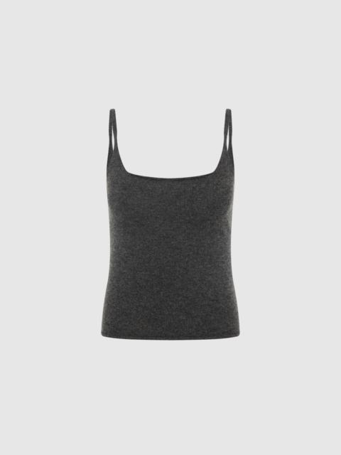 ST. AGNI Merino Wool Slim Tank - Charcoal Melange