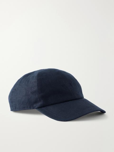 ORLEBAR BROWN Barney Logo-Embroidered Linen-Twill Baseball Cap