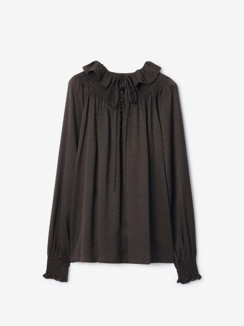 Burberry Geometric Silk Blouse