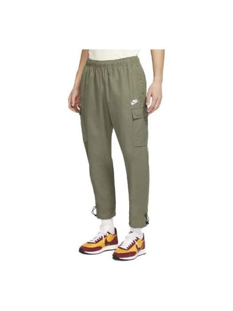 Nike Nike Sportswear Logo Small Label Embroidered Woven Cargo Long Pants Green Army green CU4326-380