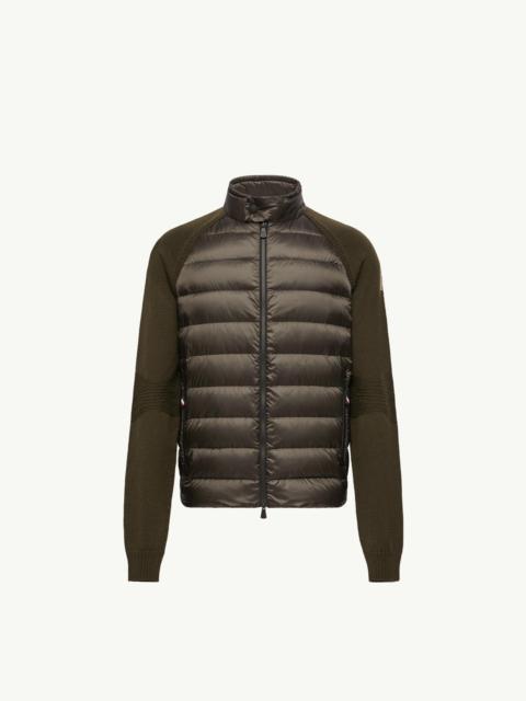 Moncler Grenoble Wool Blend Padded Zip-Up Cardigan