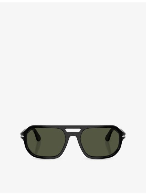 Persol PO3393S Square-Frame Acetate Sunglasses
