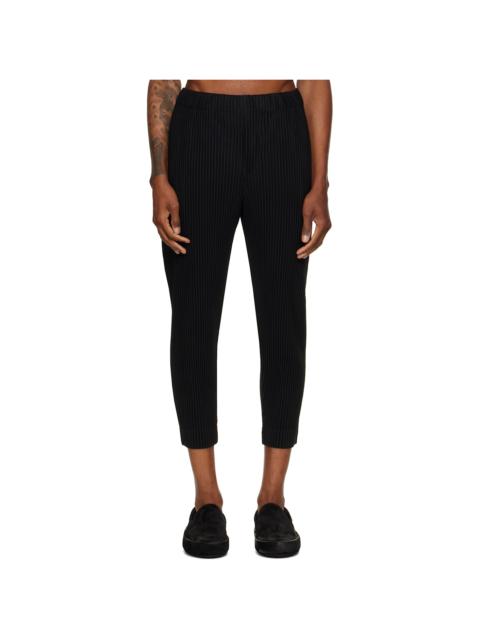 ISSEY MIYAKE Black Monthly Colors August Trousers