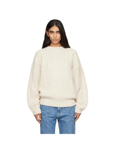 NOTHING WRITTEN Off-White Petico Cable Knit Sweater