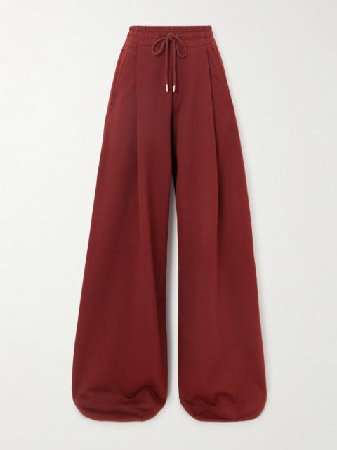 Dries Van Noten Hadium Pleated Cotton-jersey Pants