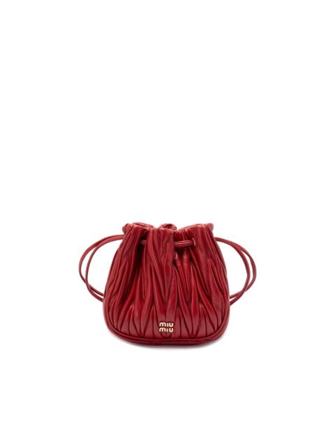 Miu Miu `Matelassé` Nappa Leather Pouch