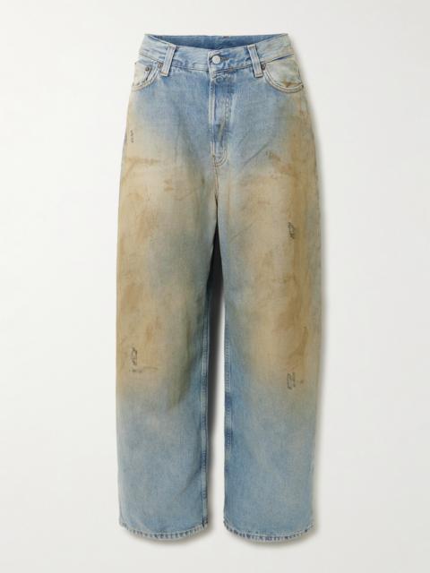 Acne Studios 2023 Distressed Organic Mid-rise Wide-leg Jeans