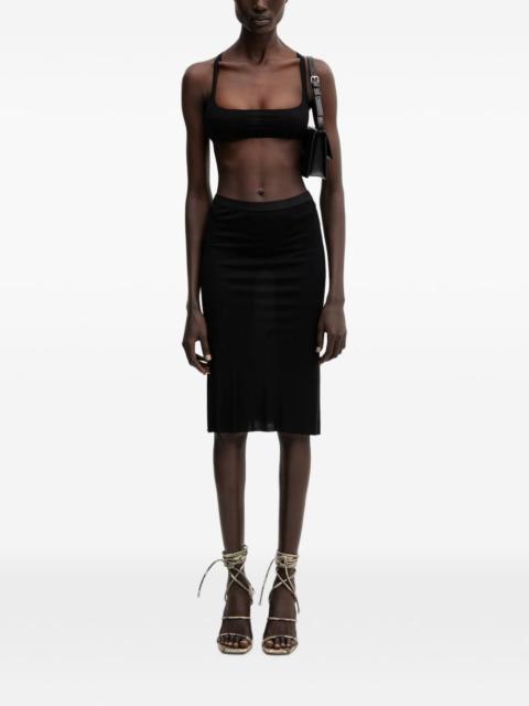 Rick Owens Lilies elasticated-waistband jersey midi skirt