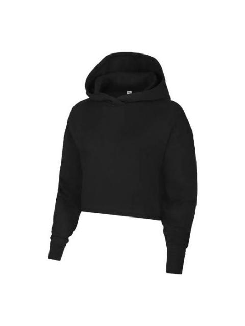 Nike (WMNS) Nike Yoga Luxe Solid Color Short Long Sleeves Hoodie Black DM6982-010