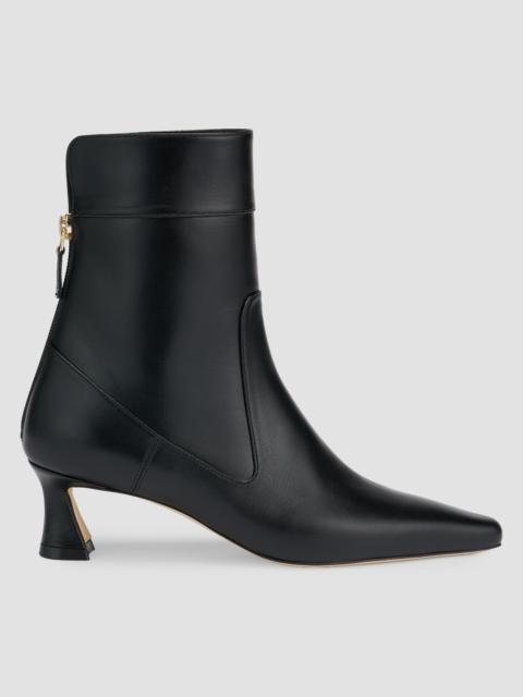 MALONE SOULIERS Women's Riva 45MM Leather Kitten-Heel Ankle Boots - Black