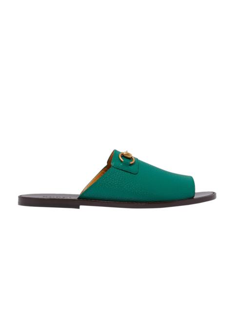 Gucci Horsebit Flat Slide 'Green'