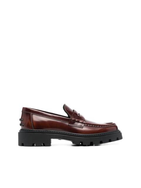 Tod's spike-stud embellished loafers