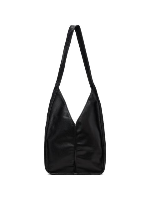 HEREU Black Calella Crossbody Tumbled Tote