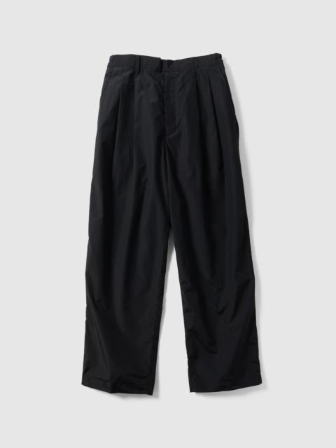 ssstein Cotton Nylon Wide Easy Trousers Black