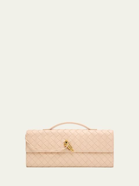 Bottega Veneta Long Andiamo Clutch Bag with Handle