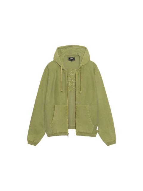 Stüssy Stussy Waffle Lined Zip Hoodie Green