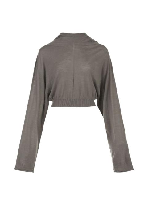 Rick Owens cropped hooded tunic