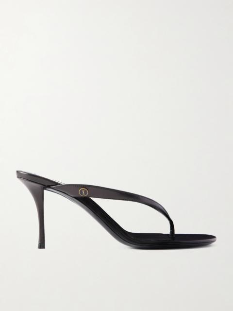 SAINT LAURENT Sue Embellished Leather Sandals