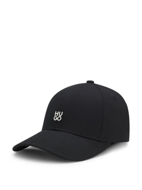 HUGO STACKED-LOGO CAP IN COTTON TWILL
