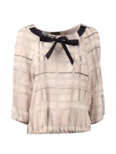EMPORIO ARMANI checked blouse