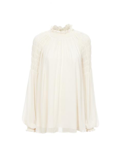 See by Chloé SMOCKED BLOUSE