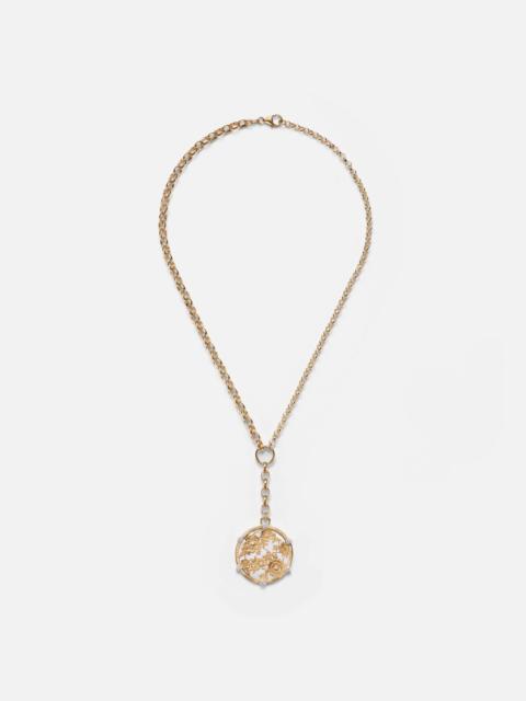 FOUNDRAE 18kt gold pendant necklace with diamonds