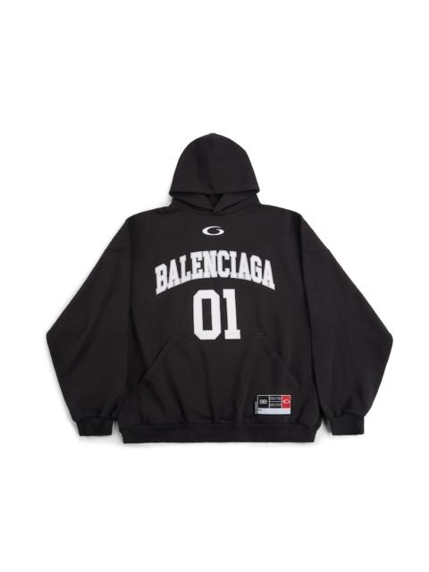 BALENCIAGA Men's Basketball Series - Hoodie Large Fit in Black