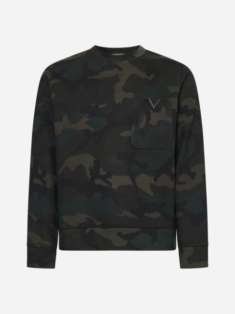 Valentino camouflage cotton-blend sweatshirt