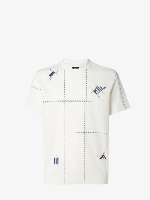 FENDI T-Shirt White cotton T-shirt