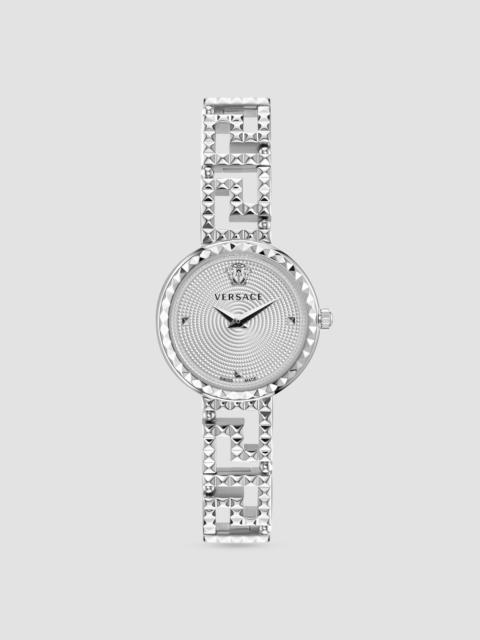 VERSACE Women's Greca Goddess Stainless Steel Bracelet Watch/28MM - Silver