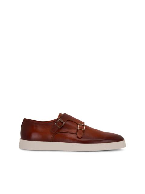 Bankable leather monk shoes