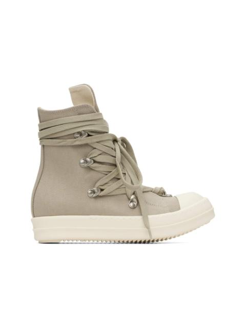 Rick Owens DRKSHDW Taupe Concordians Megalace Sneaks Sneakers