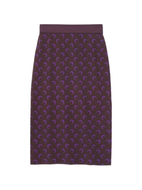 Marine Serre moon-print skirt
