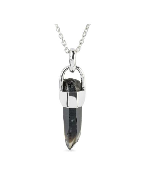 Parts of Four sterling silver Talisman Smoky Quartz necklace