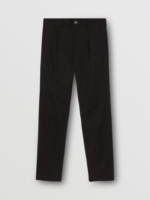 Burberry Technical Wool Cropped Tailored Trousers