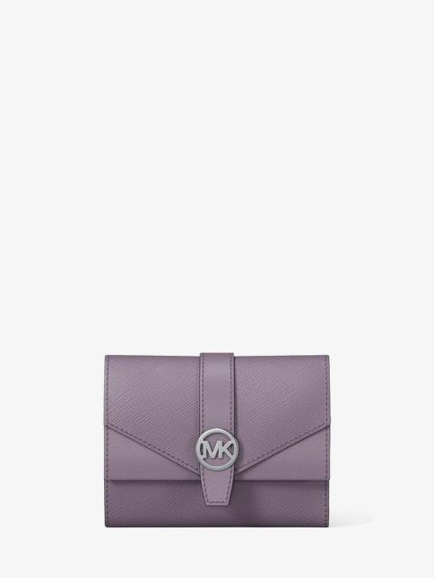 MICHAEL KORS Greenwich Medium Leather Trifold Wallet