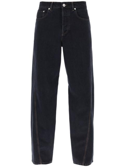 Lanvin BAGGY JEANS WITH TWISTED SEAMS