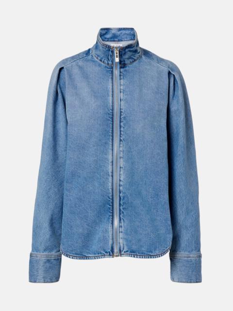 Alaïa Denim blouson jacket
