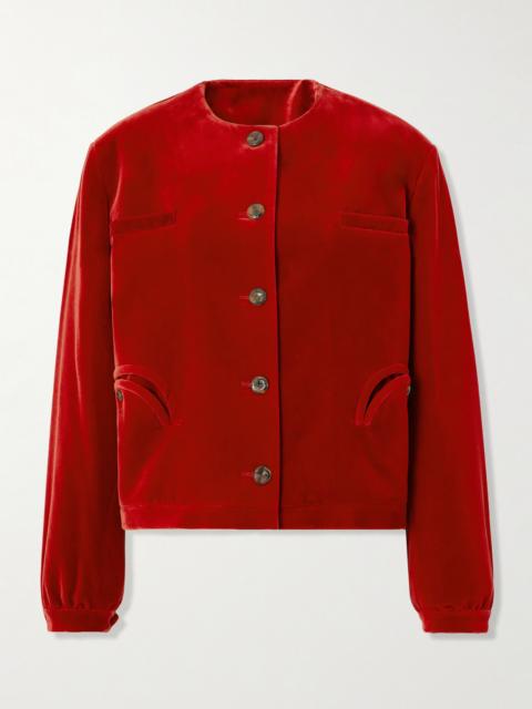 BLAZÉ MILANO Jealousy Cotton-velvet Jacket