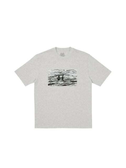 PALACE NESSIE T-SHIRT GREY MARL