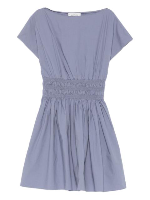 MATTEAU shirred waist mini dress