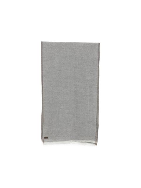 Canali frayed scarf