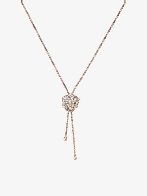 Piaget Rose 18ct rose-gold and 0.72ct brilliant-cut diamond pendant necklace