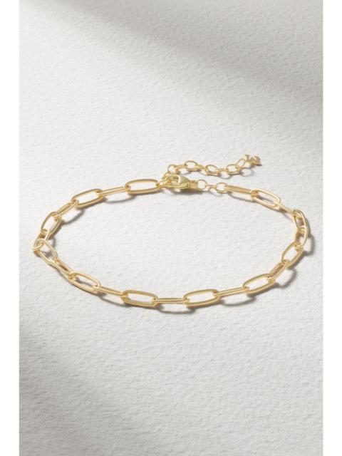 MATEO Paperclip Chain 14-karat gold bracelet Gold