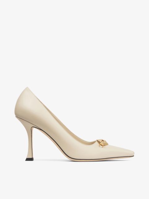 JIMMY CHOO Ryker 90 embellished leather pumps | netaporter