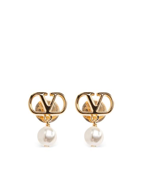 Valentino VLogo Signature pearl-pendant earrings